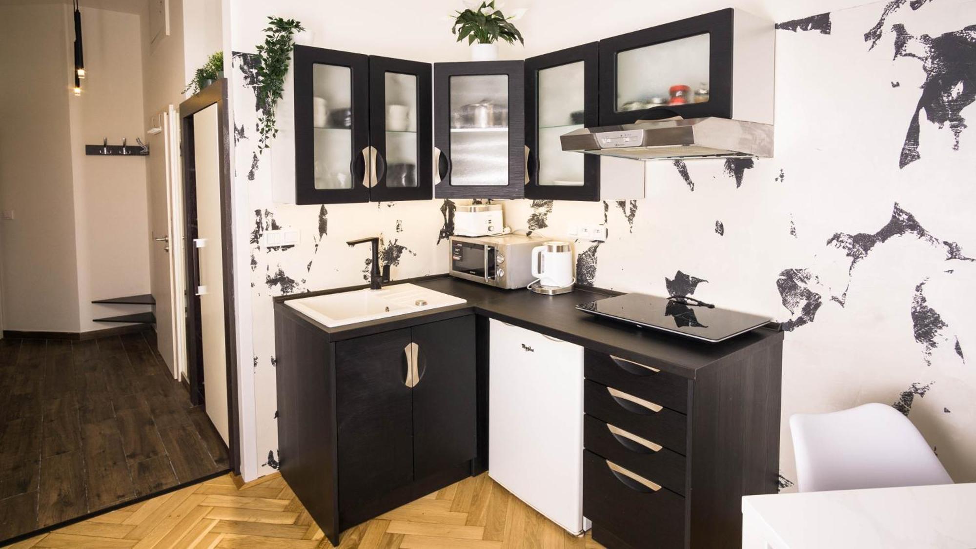 Black & White Apartment Prague By Wenceslas Square And Muzeum المظهر الخارجي الصورة