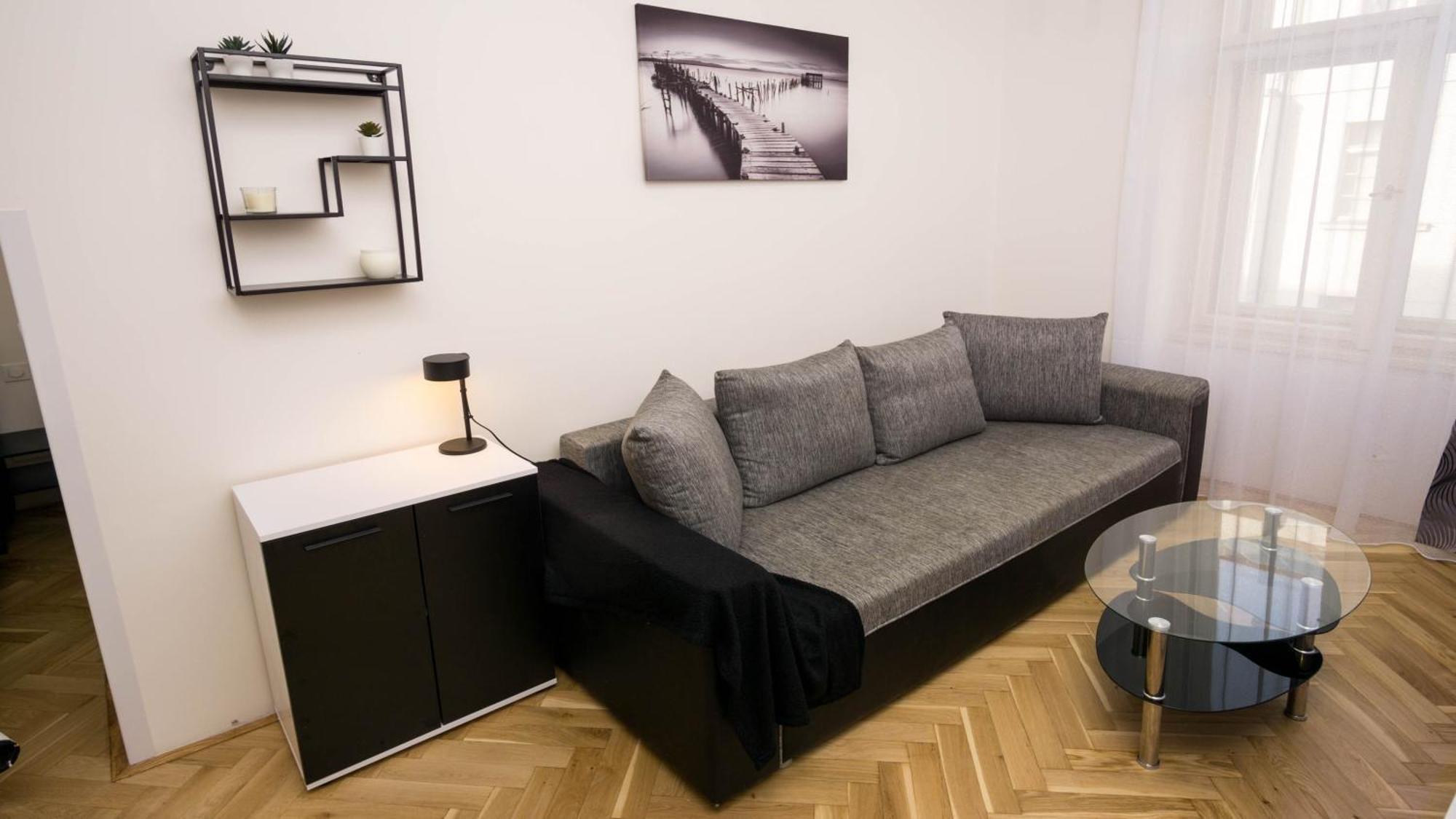 Black & White Apartment Prague By Wenceslas Square And Muzeum الغرفة الصورة